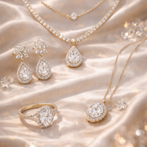 Emerald-cut Halo Engagement Ring with a Diamond Platinum Band