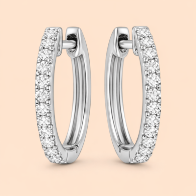 Sixteen Stone Narrow Earrings